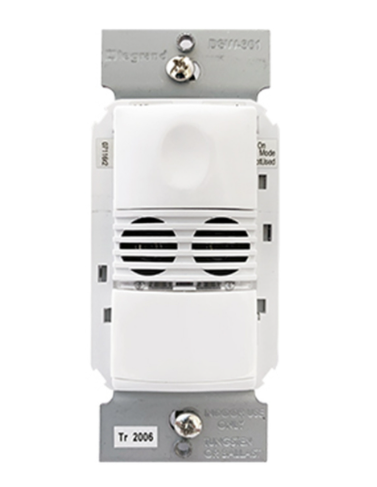 Wattstopper DSW-301-W-U Dual Tech Wall Switch Occupancy Sensor, 120/277V, White Finish