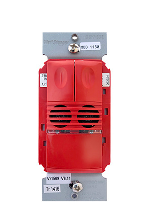 Wattstopper DSW-302-R Dual Tech Wall Switch Occupancy Sensor, 120/277V, Red Finish