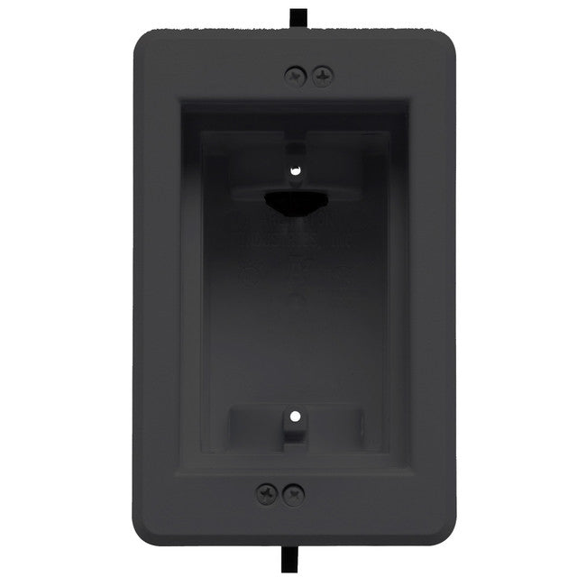 Arlignton DVFR1BL Single-Gang IN BOX Recessed Indoor Electrical Box for New and Retrofit Construction, Black