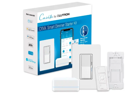 Lutron DVRF-BDG-1D Caseta Diva Smart Dimmer Starter Kit