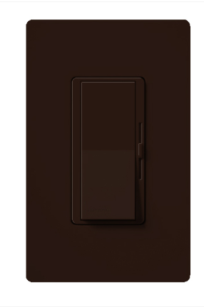 Lutron DVRP-253P-BR Diva Reverse-phase Elv Dimmer For Led/inc/hal/cfl - Single-pole / 3-way - Bronze Finish