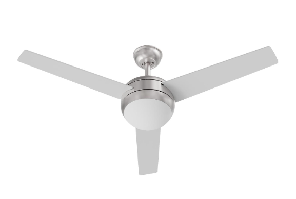 AFX Lighting DVSN523LACSNSL-WS Davis 52 Inch Ceiling Fan, AC, Satin Nickel Finish, with Wall Switch