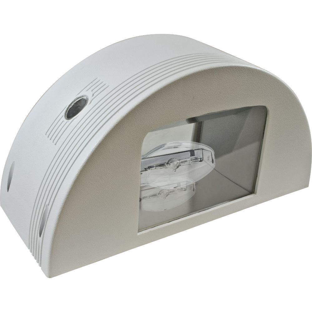 Dabmar Lighting DW3650-L20-50K-W LED Polycarbonate Up/ Down Light Wall Fixture, 120V-277V, G24, Color Temperature 5000K, White Finish