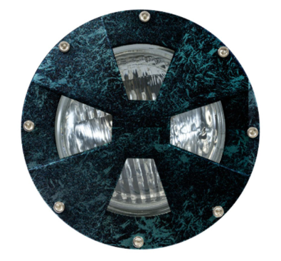 Dabmar Lighting DW4780-L15-RGBW-VG LED Cast Aluminum Drive-Over Well Light, E26, 120V, Color Temperature RGBW, Verde Green Finish