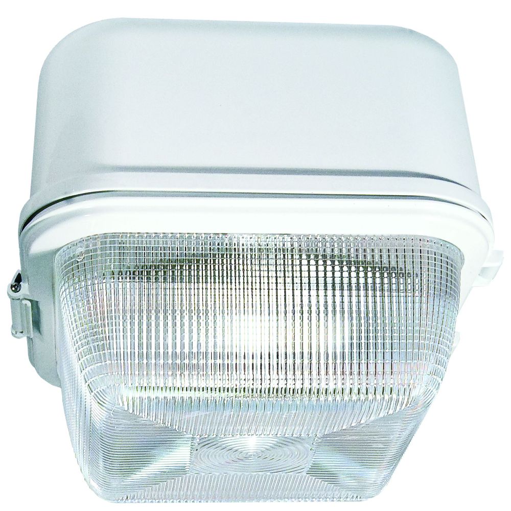 Dabmar Lighting DW8860-L20-30K-W LED Steel Medium Square Surface Mounted Ceiling Fixture, G24, 120V, Color Temperature 3000K, White Finish