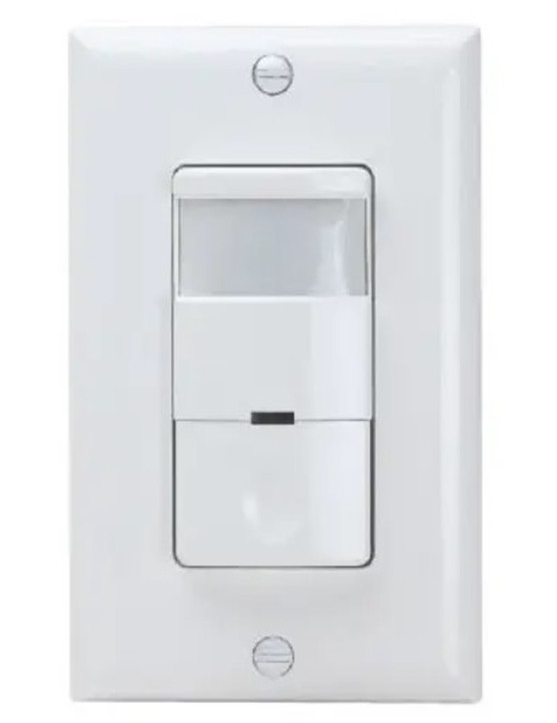 Enerlites DWOS-1277-NL-W Single Pole PIR Occupancy Sensor W/ Built-In Night Light, White