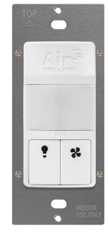 Enerlites DWTOS-W Air Circulator Timer W/ 180 Degree PIR Motion Sensor Wall Switch