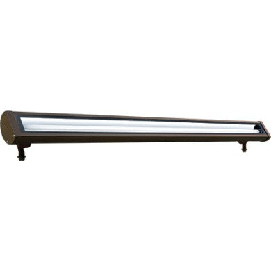 Dabmar Lighting DF9402-L25-35K-B 4-ft 25W Cast Aluminum Led Linear Flood and Sign Light, 3500 lm, 120V-277V, 3500K, Black