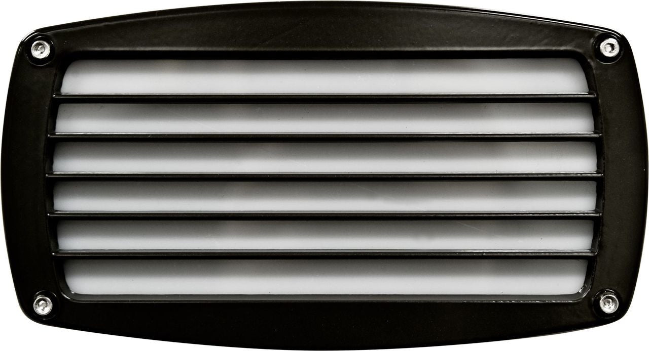 Dabmar Lighting DSL1063-B Recessed Louvered Brick, Step & Wall Light, Wattage 13W, Voltage 120V, Black