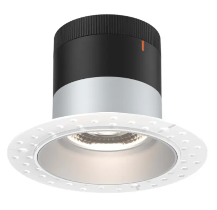 Dals Lighting RC03-CC-60-RGAZ-TL Versa 3" LED Recessed Downlight, Selectable Wattage 8W,10W,12W, Multi-Color Temperature, 1,000 Lumens, 60° Beam Angle, Voltage 120-347V, Alzak Reflector / Trimless