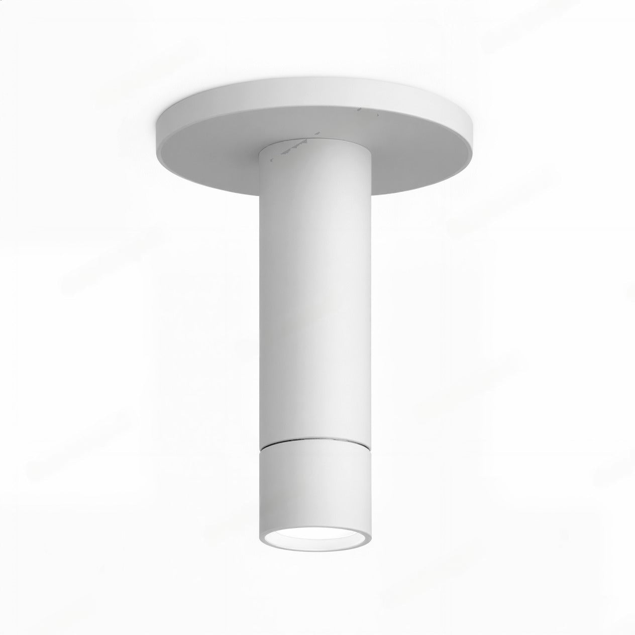 Visual Comfort Architectural ENCY2RS-L129WD6A-UNV-AW ENTRA 2" 12W Adjustable LED Cylinder – Warm Dim – 90 CRI – Surface Mount (Canopy) – 60° Beam – Brushed Aluminum/White