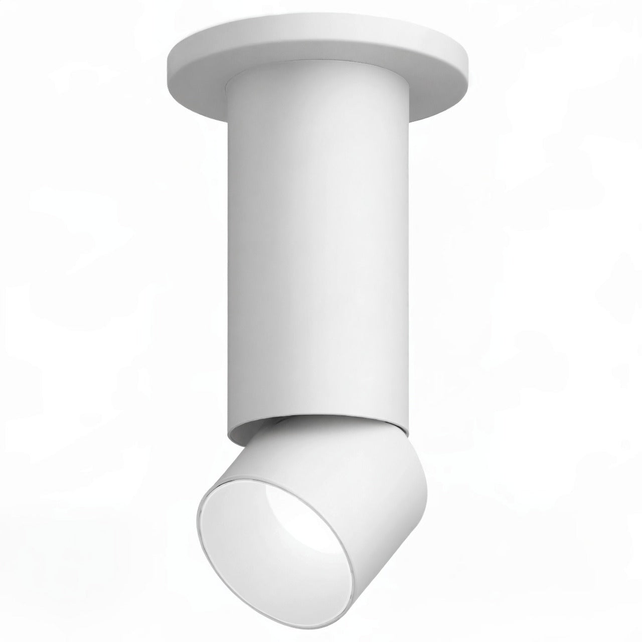 Visual Comfort Architectural ENCY3RS-L129WD1A-UNV-AW ENTRA 3" 12W Adjustable LED Cylinder – Warm Dim – 90 CRI – 18° Beam – Surface Mount – Brushed Aluminum/White