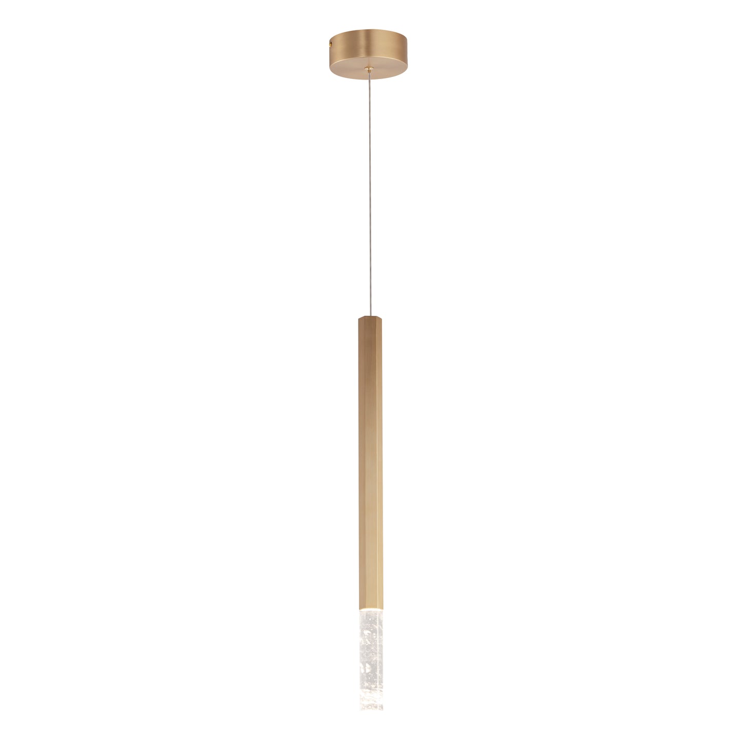ET2 Contemporary Lighting E11022-95GLD Diaphane LED 1-Light Pendant Ceiling Light - CCT: 3000K - Finish: Gold