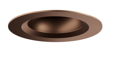 Elco Lighting E1AK02F30BZ 1" Round Recessed Architectural Oak™ Downlight, Color Temperature 3000K, Lumens 900 lm , Beam Angle 38° All Bronze