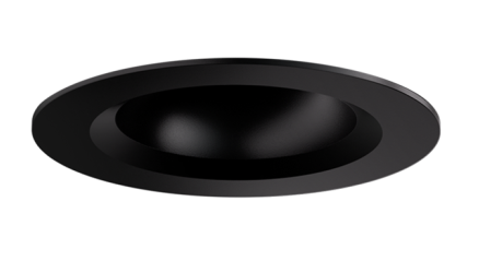 Elco Lighting E1AK02NF40BB 1″ Round Recessed Architectural Oak™ Downlight, Color Temperature 4000K, Lumens 1000 lm , Beam Angle 28°, All Black