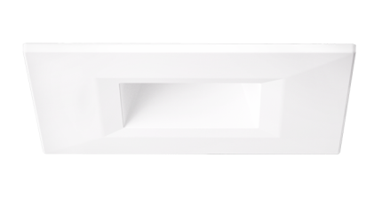 Elco Lighting E1AK12WFSDW 1" Square Recessed Architectural Oak™ Downlight, Color Temperature SunsetK, Lumens 850 lm , Beam Angle 50° All White
