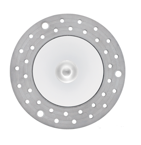 Elco Lighting E1AK61WFSDW 1" Round Architectural Oak™ Trimless Downlight, Color Temperature SunsetK, Lumens 850 lm, Beam Angle 50° All White