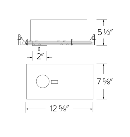 Elco Lighting E1DWN08AJIC Oak™ Architectural R60 ICA New Construction Housing for Downlights, Lumens 900 lm, Triac/ELV