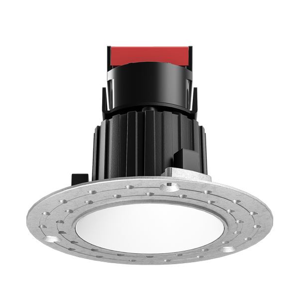 ELCO Lighting E1L61F35BB 1 Inch Trimless Round Oak Downlight 3500K 38° Beam Black