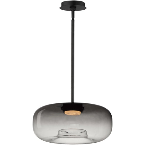 ET2 Contemporary Lighting E20255-142BK Bombona LED 16 inch Black Single Pendant Ceiling Light