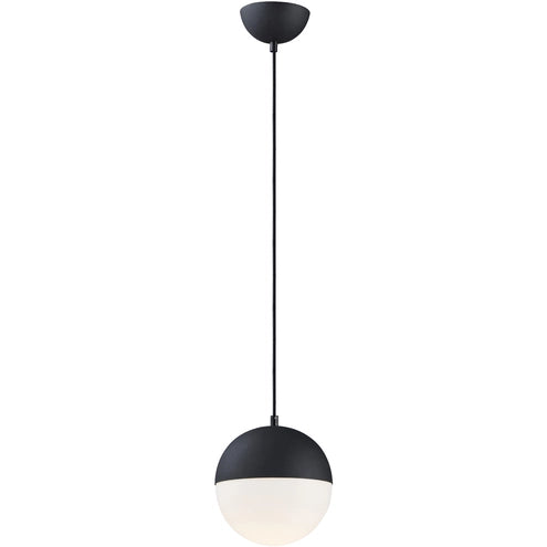 ET2 Contemporary Lighting E20361-92BK Half Moon LED 7.75 inch Black Mini Pendant Ceiling Light