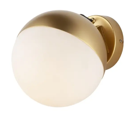 ET2 Contemporary Lighting E20369-92MG Half Moon LED 7.75 inch Metallic Gold Wall Sconce Wall Light, Color Temperature 3000K, Voltage: 120V, Wattage 9Watt