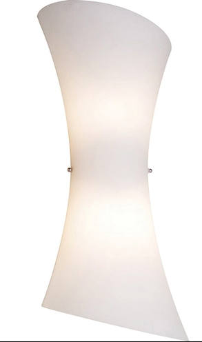 ET2 Contemporary Lighting E20412-09 Conico 2 Light 8.5 inch ADA Wall Sconce Wall Light, Satin Nickel Finish