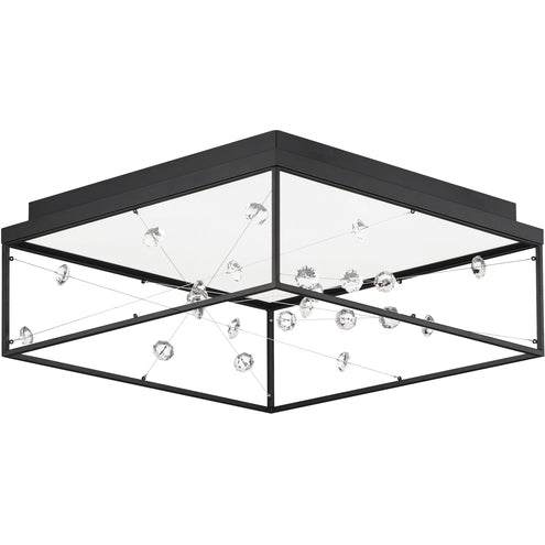 ET2 Contemporary Lighting E21250-20BK Entanglement LED 19.75 inch Black Flush Mount Ceiling Light