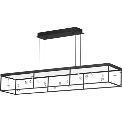 ET2 Contemporary Lighting E21256-20BK Entanglement LED 47.25 inch Black Linear Pendant Ceiling Light