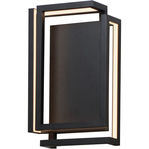 ET2 Contemporary Lighting E21269-BK Penrose LED 12 inch Black Wall Sconce Wall Light