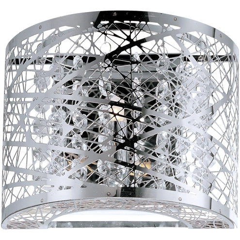 ET2 Contemporary Lighting E21302-10PC/BUL Inca LED 7.8 inch Polished Chrome ADA Wall Sconce Wall Light in Clear/White