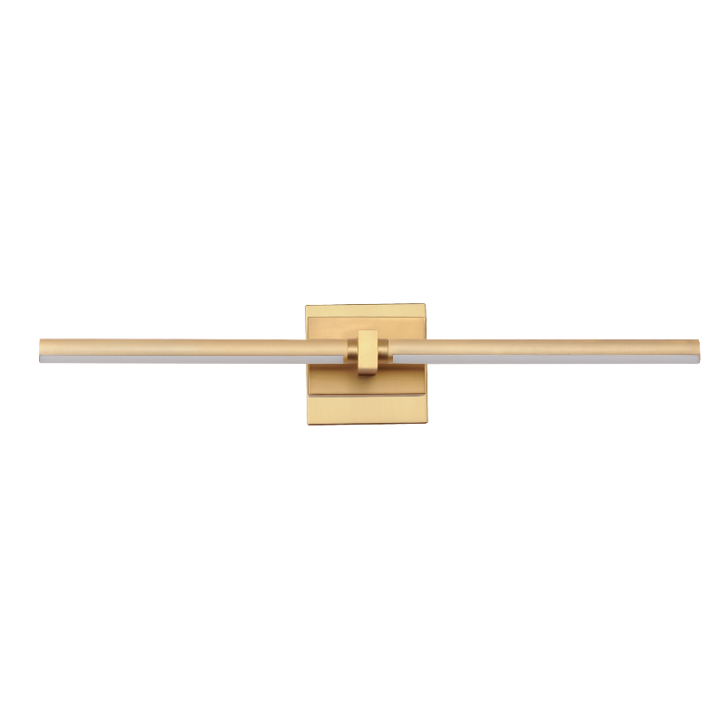ET2 Contemporary Lighting E21352-GLD Dorian 22" 1-Light LED Wall Sconce Light - Color Temperature: 3000K - Finish: Gold