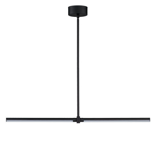 ET2 Contemporary Lighting E21355-BK Dorian 36" 1-Light Linear LED Pendant Ceiling Light - Color Temperature: 3000K - Finish: Black