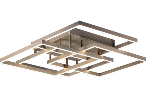ET2 Contemporary Lighting E21518-CHP Traverse LED 31 inch Flush Mount Ceiling Light, Color Temperature 3000K, Lumens 5500, Champagne Finish