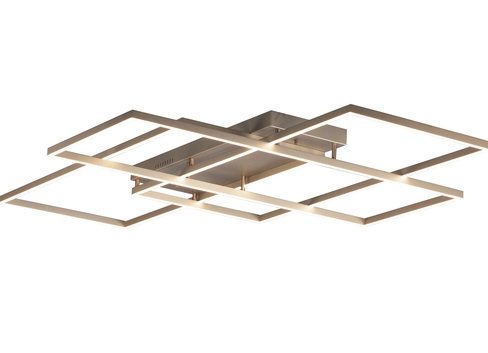 ET2 Contemporary Lighting E21519-CHP Traverse LED 48 inch Flush Mount Ceiling Light, Color Temperature 3000K, Lumens 5500, Champagne Finish