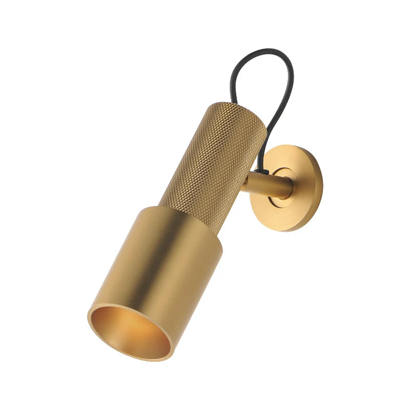 ET2 Contemporary Lighting E21620-NAB 6" Handler LED Wall Sconce Wall Light - Finish: Natural Aged Brass