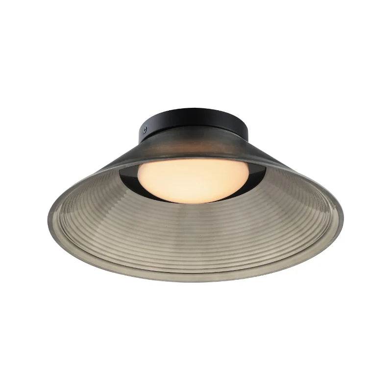 ET2 Contemporary Lighting E22082-138BK 12" Jensen Led Semi-Flush Mount Ceiling Light - Finish: Black
