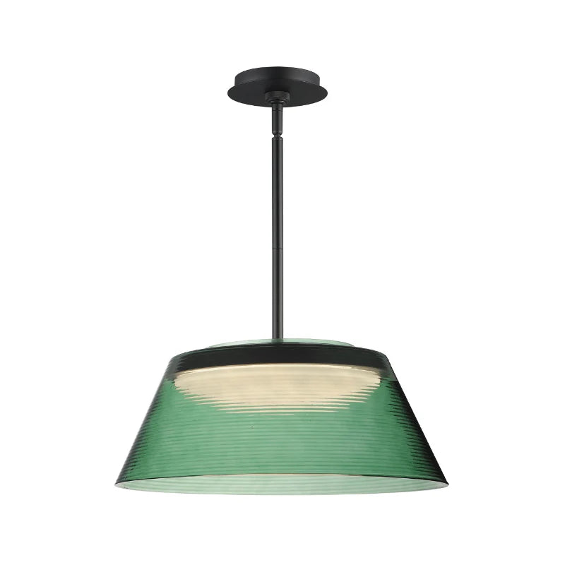 ET2 Contemporary Lighting E22088-04BK 18" Jensen LED Integrated Pendant Light - Finish: Black