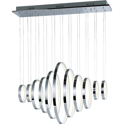 ET2 Contemporary Lighting E22716-PC Hoops LED LED 31.5 inch Polished Chrome Linear Pendant Ceiling Light