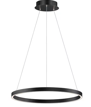 ET2 Contemporary Lighting E22724-BK Groove WiZ LED 23.5 inch Black Single Pendant Ceiling Light