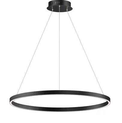 ET2 Contemporary Lighting E22726-BK Groove WiZ LED 31.5 inch Black Single Pendant Ceiling Light