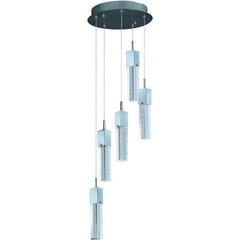 ET2 Contemporary Lighting E22765-89PC Fizz III LED 13.75 inch Polished Chrome Multi-Light Pendant Ceiling Light