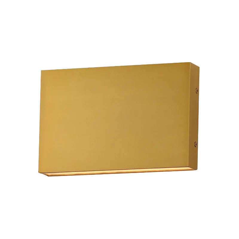 ET2 Contemporary Lighting E23211-NAB 12" Brik LED Outdoor Wall Sconce Integrated Light - Finish: Natural Aged Brass