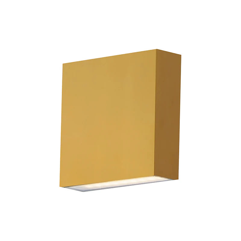 ET2 Contemporary Lighting E23212-NAB 5" Brik LED Outdoor Wall Sconce Integrated Light - Finish: Natural Aged Brass