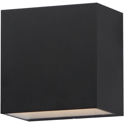 ET2 Contemporary Lighting E23216-BK Blok LED 4.75 inch Black Outdoor Wall Mount Light