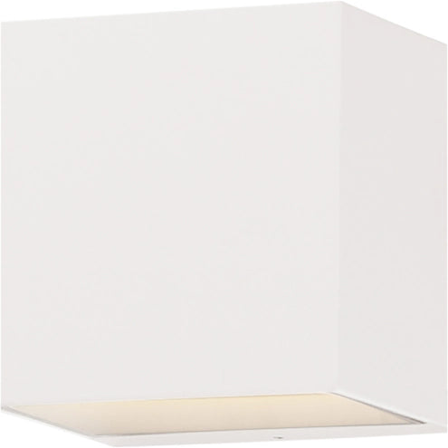 ET2 Contemporary Lighting E23216-WT Blok LED 4.75 inch White Outdoor Wall Mount Light