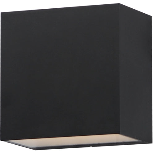 ET2 Contemporary Lighting E23218-BK Blok LED 6.25 inch Black Outdoor Wall Mount Light