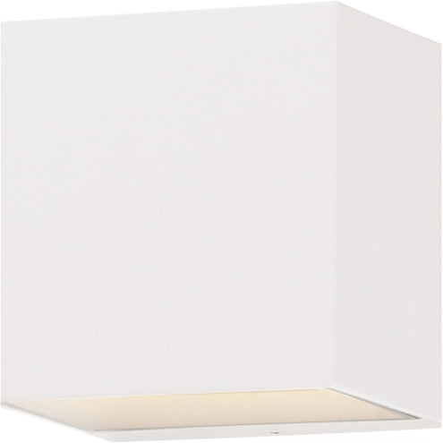 ET2 Contemporary Lighting E23218-WT Blok LED 6.25 inch White Outdoor Wall Mount Light