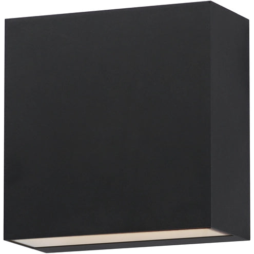 ET2 Contemporary Lighting E23222-BK Cubed LED 5.5 inch Black Outdoor Wall Mount Light