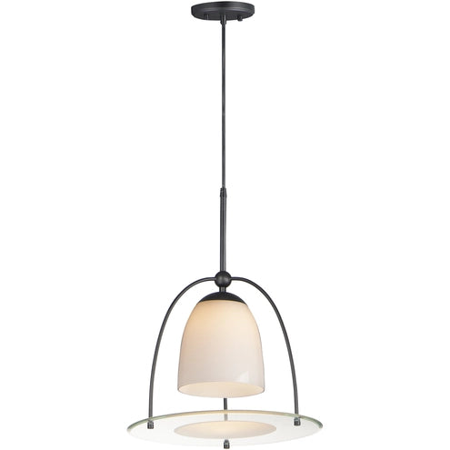 ET2 Contemporary Lighting E23336-92BK Focal Point LED 15 inch Black Single Pendant Ceiling Light